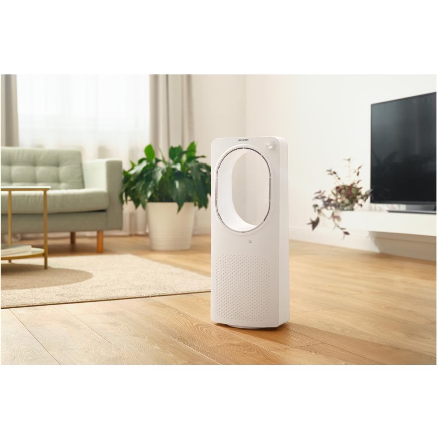 Sencor - Bladloze staande ventilator 50W/230V wit