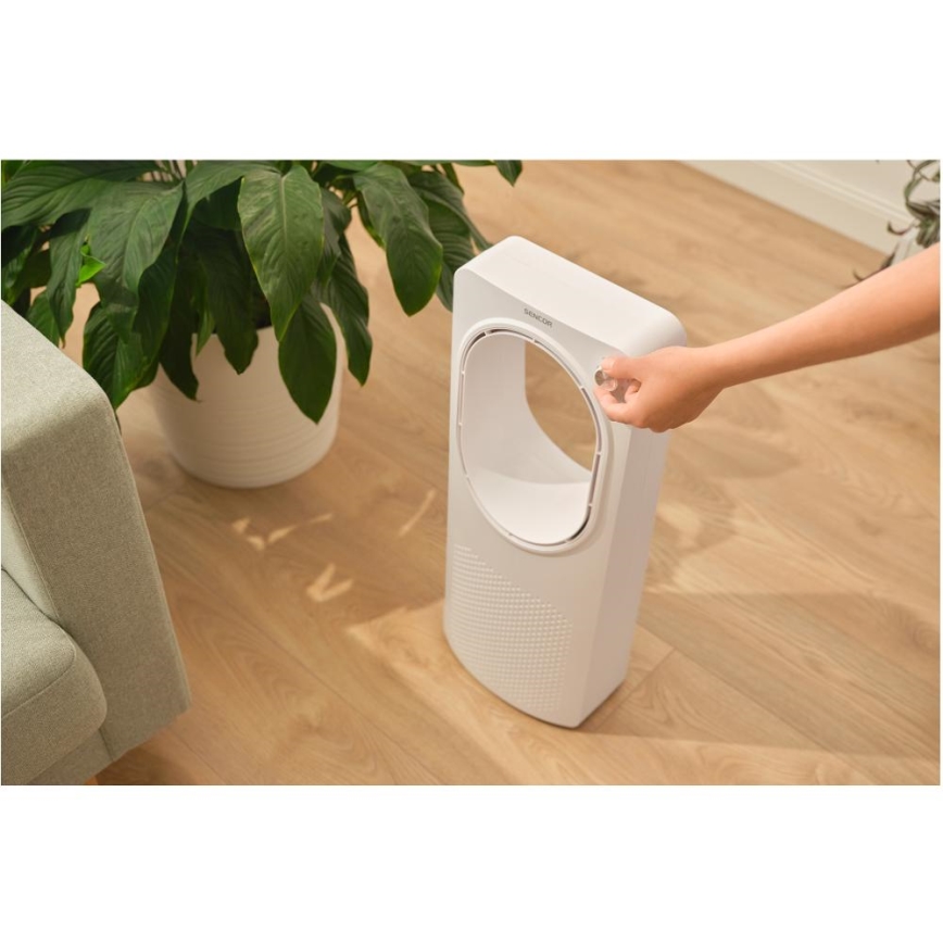 Sencor - Bladloze staande ventilator 50W/230V wit