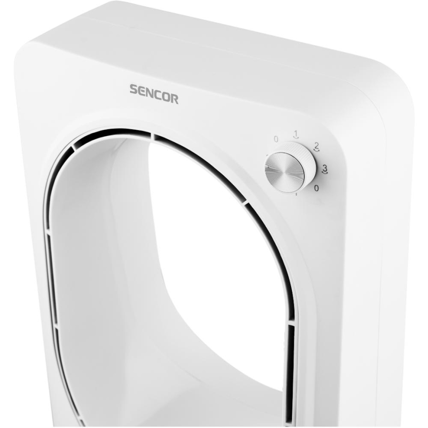 Sencor - Bladloze staande ventilator 50W/230V wit