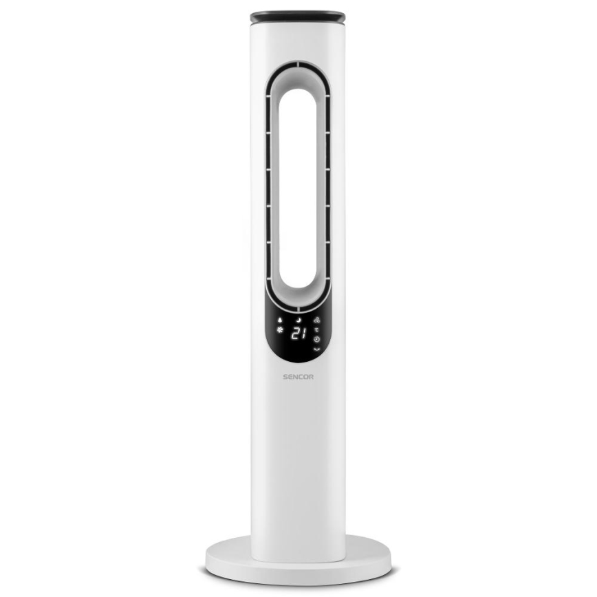 Sencor - Bladloze torenventilator 50W/230V wit + afstandsbediening