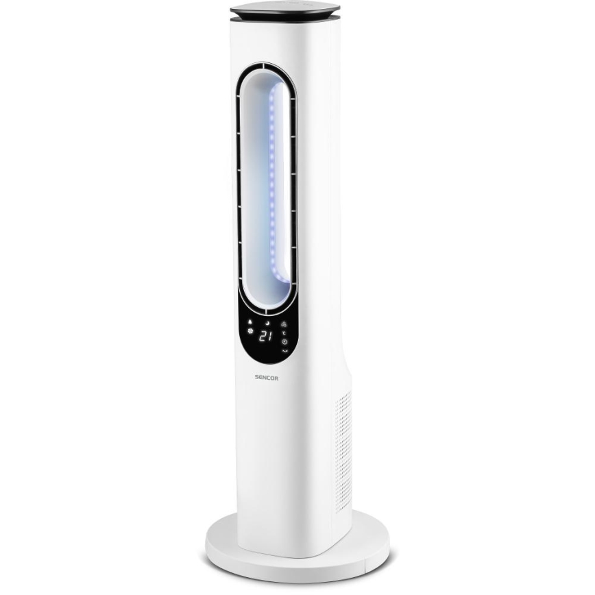 Sencor - Bladloze torenventilator 50W/230V wit + afstandsbediening