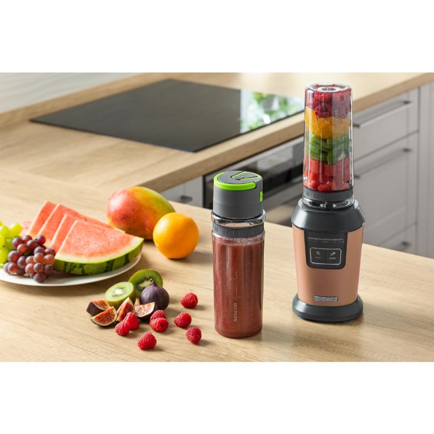 Sencor - Blender à smoothies avec accessoires 800W/230V cuivré