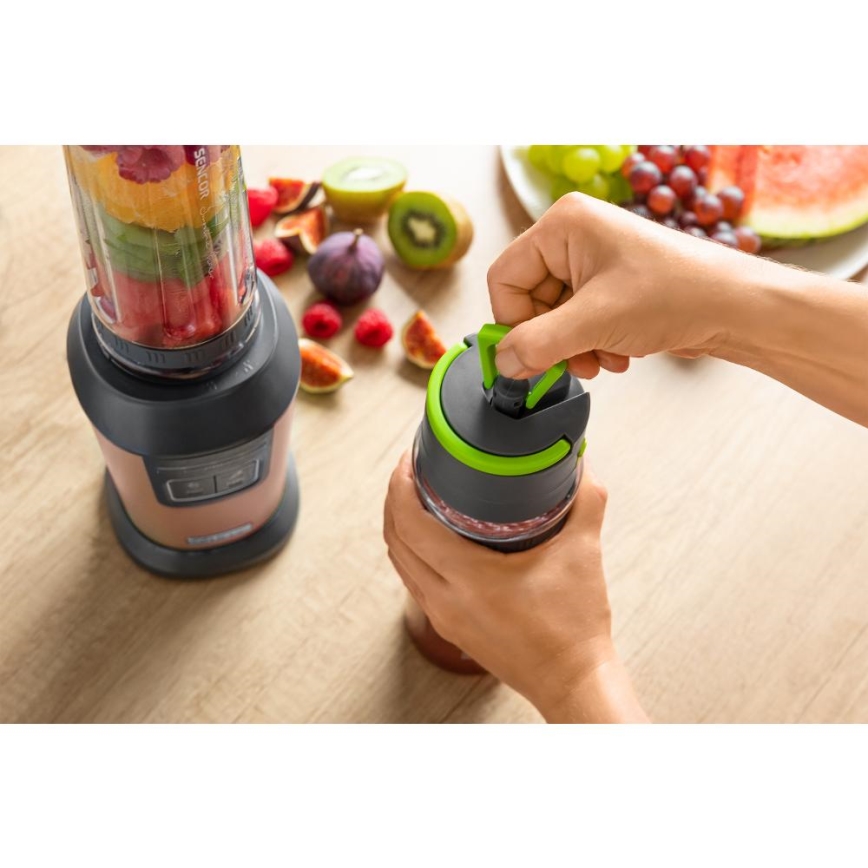 Sencor - Blender à smoothies avec accessoires 800W/230V cuivré