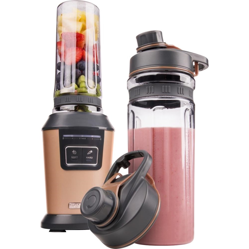 Sencor - Blender à smoothies avec accessoires 800W/230V cuivré
