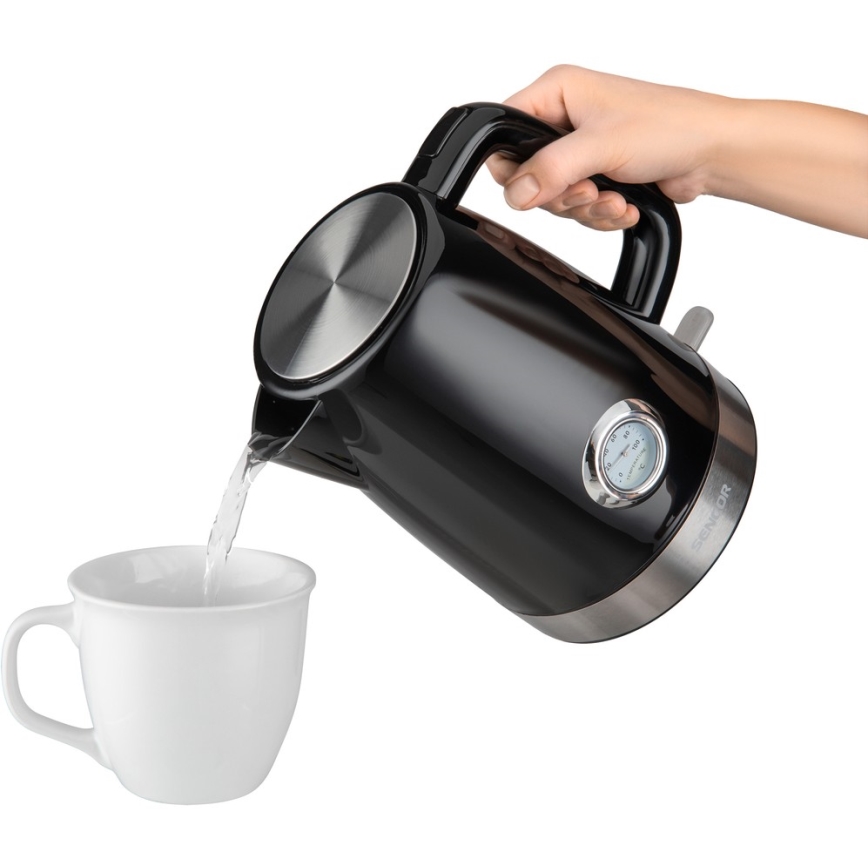 Sencor - Bouilloire 1,7 l 2150W/230V noire