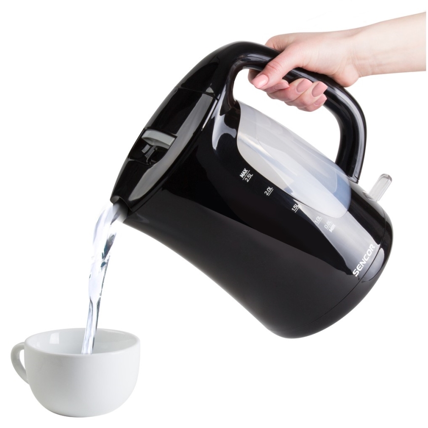 Sencor - Bouilloire 2,5 l 2200W/230V noire