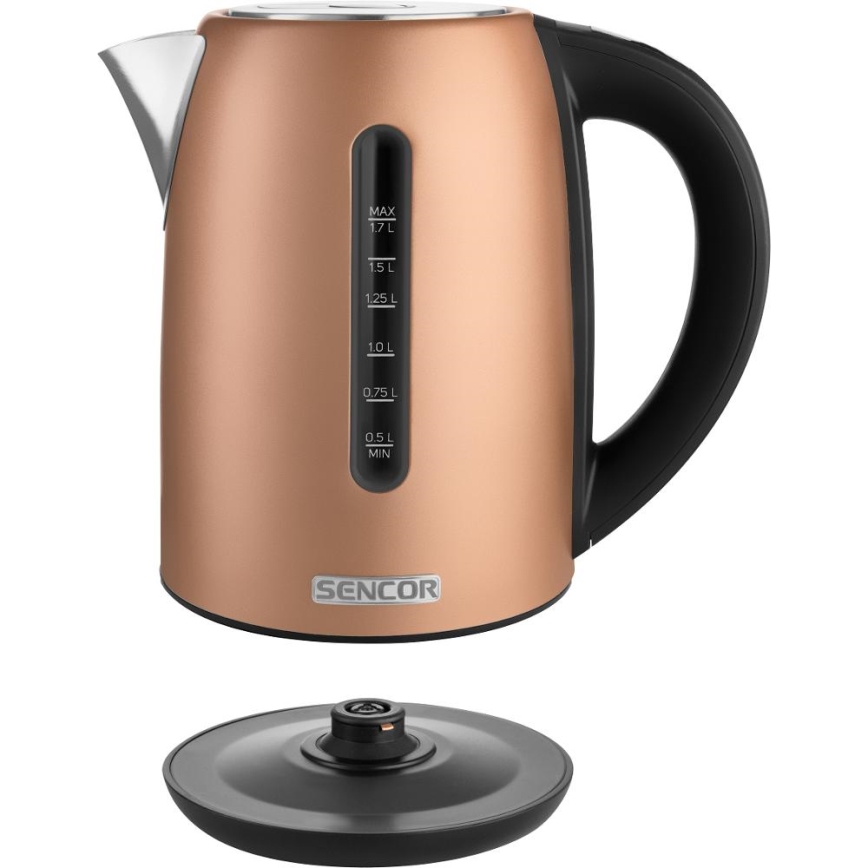 Sencor - Bouilloire électrique à chauffe rapide avec régulation de la température 1,7 l 2150W/230V cuivrée