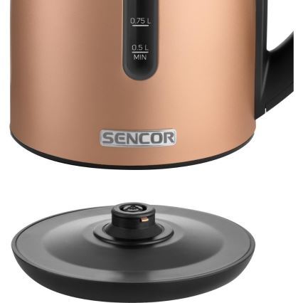 Sencor - Bouilloire électrique à chauffe rapide avec régulation de la température 1,7 l 2150W/230V cuivrée