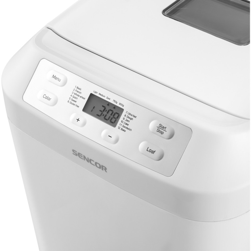 Sencor - Broodbakmachine met LCD-display 550W/230V