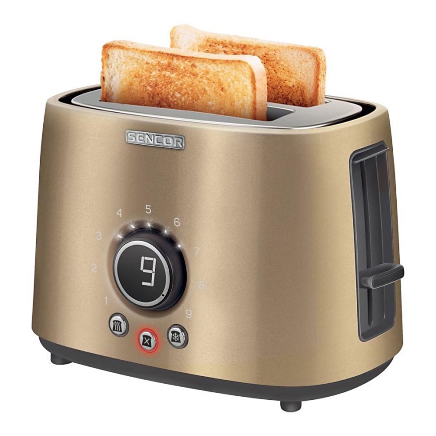 Sencor - Broodrooster met twee gaten en verwarm element 1000W/230V beige