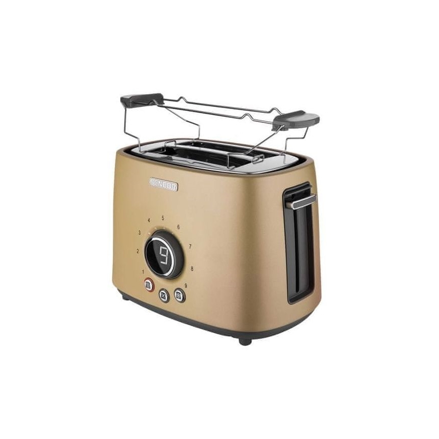 Sencor - Broodrooster met twee gaten en verwarm element 1000W/230V beige