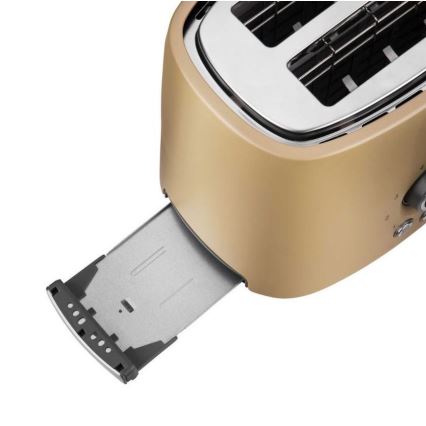 Sencor - Broodrooster met twee gaten en verwarm element 1000W/230V beige