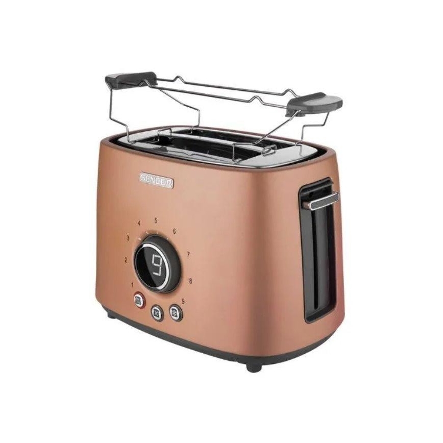 Sencor - Broodrooster met twee gaten en verwarm element 1000W/230V koper