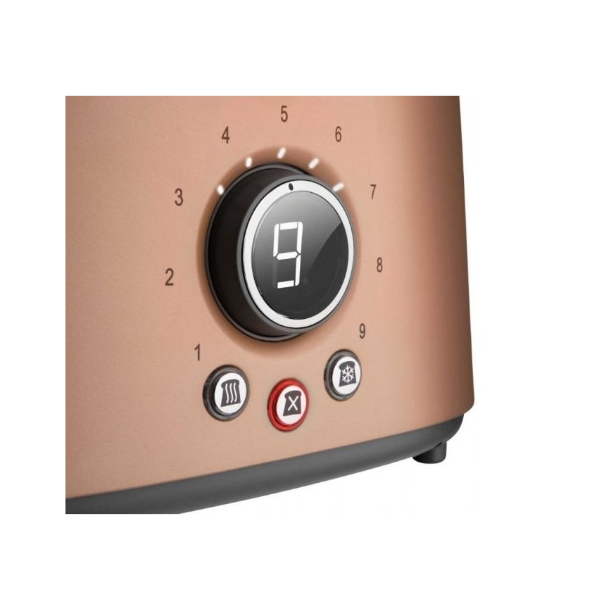 Sencor - Broodrooster met twee gaten en verwarm element 1000W/230V koper