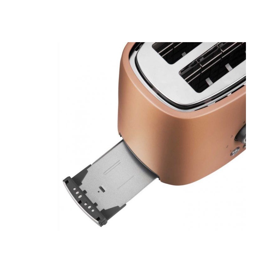 Sencor - Broodrooster met twee gaten en verwarm element 1000W/230V koper
