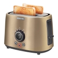 Sencor - Broodrooster met twee sleuven en opwarmrek 1000W/230V beige