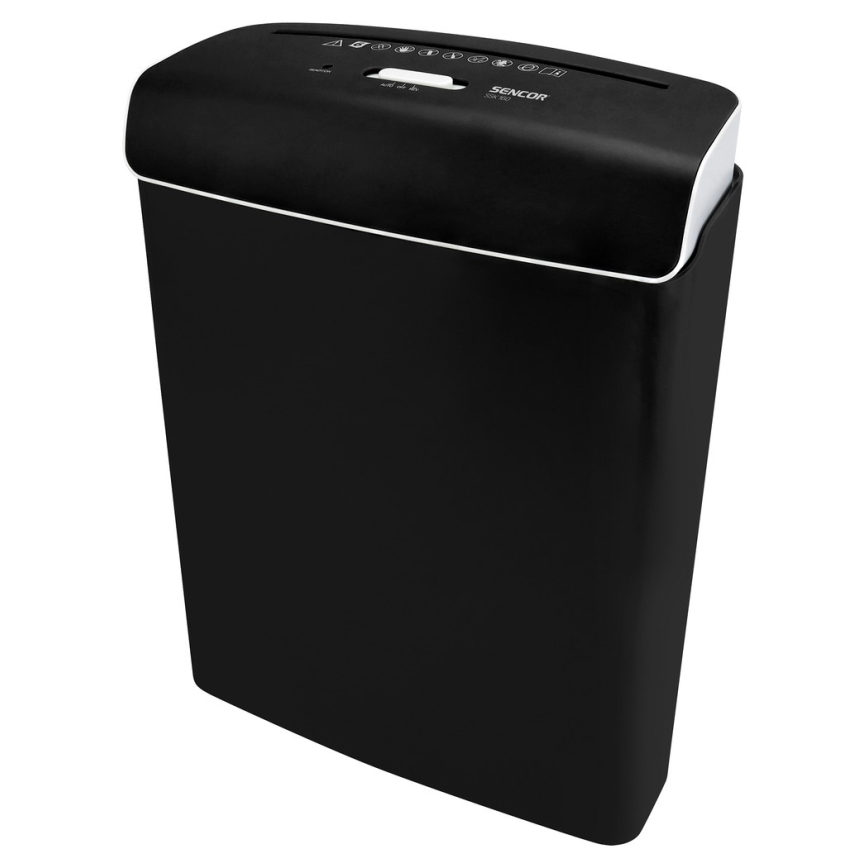 Sencor - Broyeur papier volume A4 7 l 230V noire