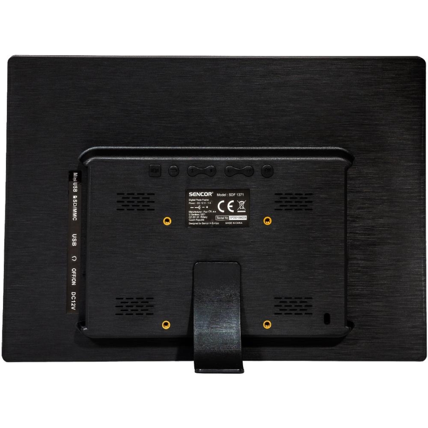 Sencor - Cadre photo numérique 13,3 avec haut-parleur 230V anthracite + télécommande