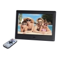 Sencor - Cadre photo numérique 7 avec haut-parleur 230V noir + télécommande
