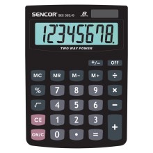 Sencor - Calculatrice de bureau 1xLR1130 noire