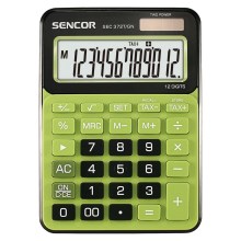 Sencor - Calculatrice de bureau 1xLR44 verte/noire