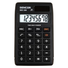 Sencor - Calculatrice de poche 1xLR1130 noire