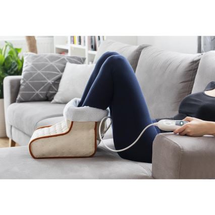 Sencor - Chauffe-pieds électrique 100 W/230 V beige