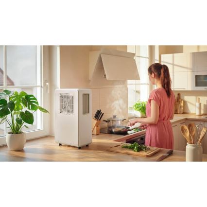 Sencor - Climatiseur mobile 4 en 1 200W/230V 1800 BTU blanc + télécommande