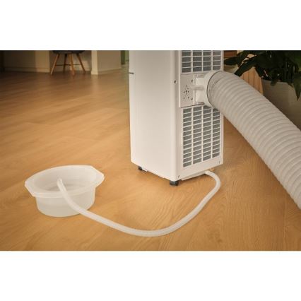 Sencor - Climatiseur mobile connecté 3 en 1, livré avec l'ensemble des accessoires, 760 W/230 V, 7000 BTU, Wi-Fi, blanc + télécommande