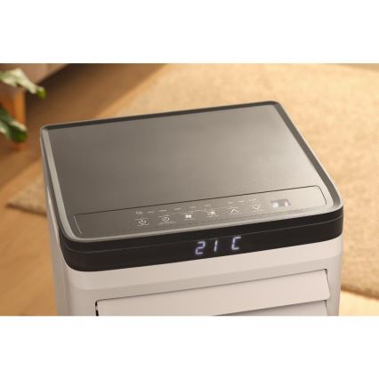Sencor - Climatiseur mobile intelligent 3 en 1 avec tous les accessoires inclus 1020W/230V 10000 BTU Wi-Fi blanc + télécommande
