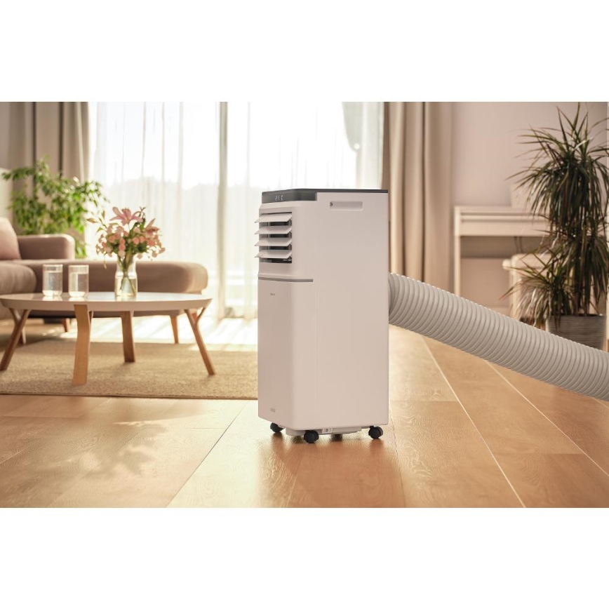 Sencor - Climatiseur mobile intelligent 3 en 1 avec tous les accessoires inclus 1020W/230V 10000 BTU Wi-Fi blanc + télécommande