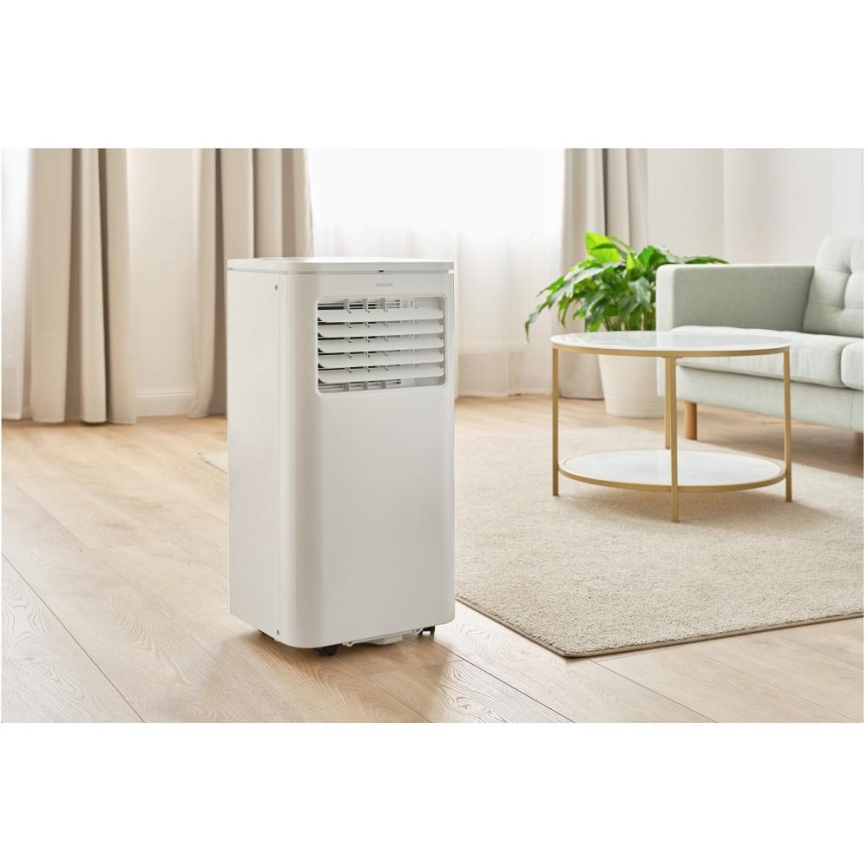 Sencor - Climatiseur mobile intelligent 3 en 1, livré avec tous les accessoires, 760 W/230 V, 7000 BTU, Wi-Fi + télécommande