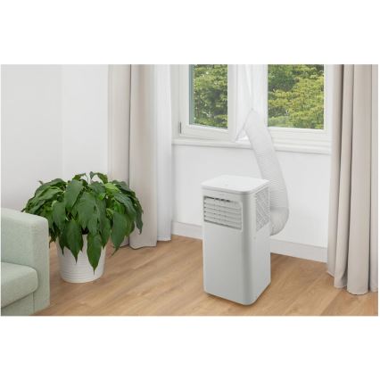 Sencor - Climatiseur mobile intelligent 3 en 1, livré avec tous les accessoires, 760 W/230 V, 7000 BTU, Wi-Fi + télécommande