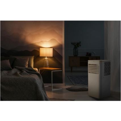 Sencor - Climatiseur mobile intelligent 3 en 1, livré avec tous les accessoires, 760 W/230 V, 7000 BTU, Wi-Fi + télécommande