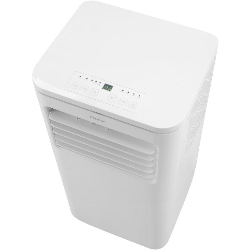 Sencor - Climatiseur mobile intelligent 3 en 1, livré avec tous les accessoires, 760 W/230 V, 7000 BTU, Wi-Fi + télécommande