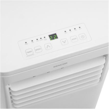 Sencor - Climatiseur mobile intelligent 3 en 1, livré avec tous les accessoires, 760 W/230 V, 7000 BTU, Wi-Fi + télécommande