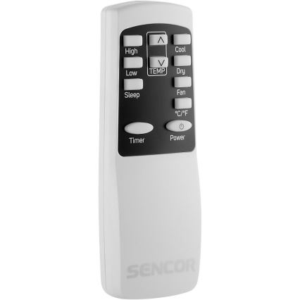 Sencor - Climatiseur mobile intelligent 3 en 1, livré avec tous les accessoires, 760 W/230 V, 7000 BTU, Wi-Fi + télécommande