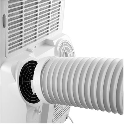 Sencor - Climatiseur mobile intelligent 4 en 1, livré avec kit d'accessoires complet, 1700 W / 230 V, 12 000 BTU, Wi-Fi, blanc + télécommande