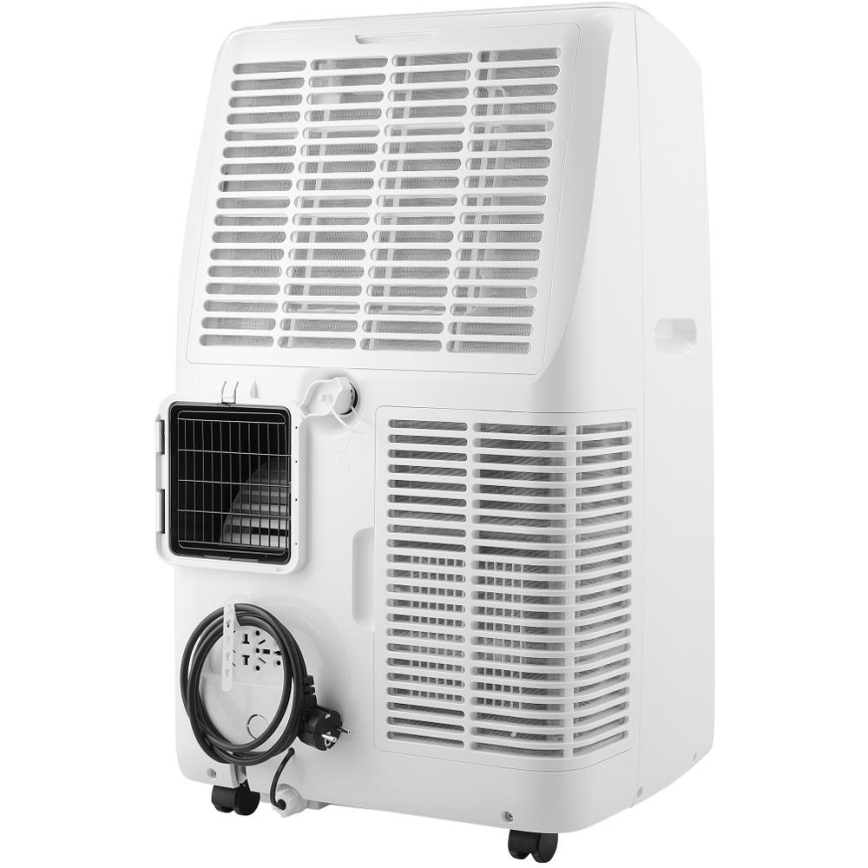 Sencor - Climatiseur mobile intelligent 5 en 1 livré avec tous les accessoires 733W/230V 9000 BTU Wi-Fi blanc + télécommande