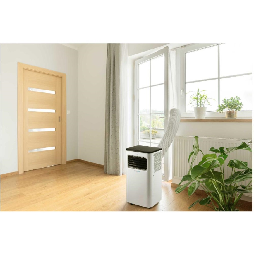 Sencor - Climatiseur portable connecté 3en1 avec accessoires complets 1050W/230V 10000 BTU Wi-Fi + Télécommande