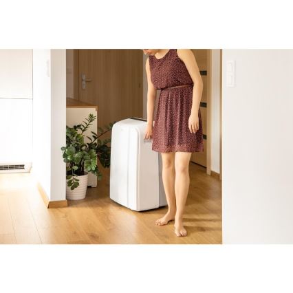 Sencor - Climatiseur portable connecté 3en1 avec accessoires complets 1450W/230V 12000 BTU Wi-Fi blanc + Télécommande