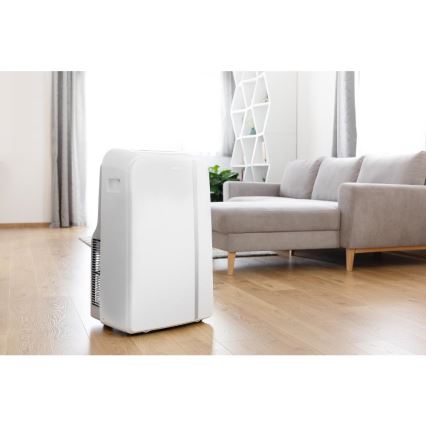 Sencor - Climatiseur portable connecté 3en1 avec accessoires complets 1450W/230V 12000 BTU Wi-Fi blanc + Télécommande