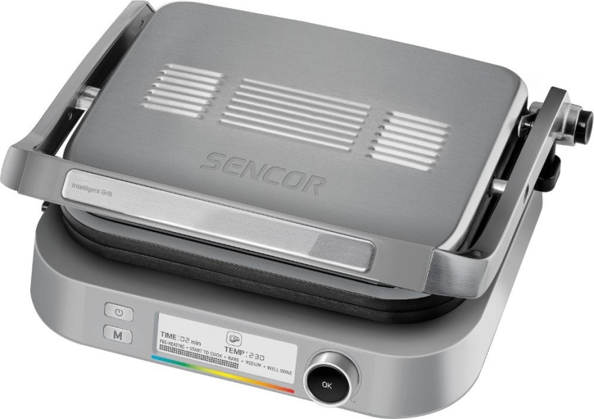 Sencor - Contactgrill 2100W/230V mat chroom