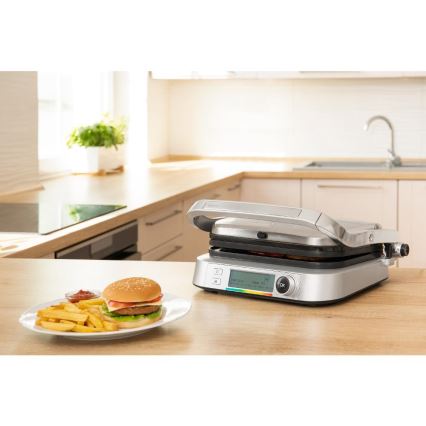 Sencor - Contactgrill 2100W/230V mat chroom