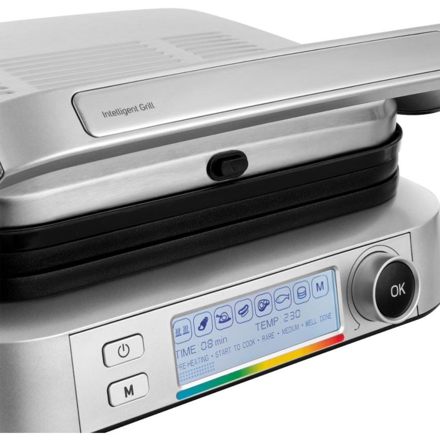 Sencor - Contactgrill 2100W/230V mat chroom