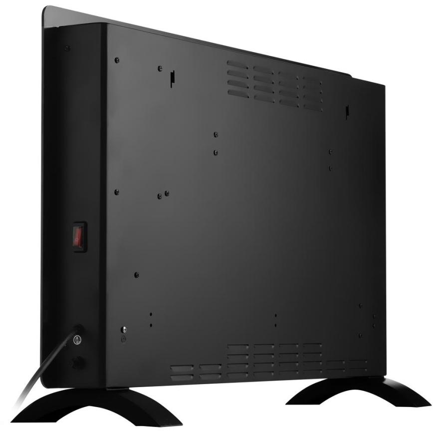 Sencor - Radiateur/convecteur électrique intelligent 2000W/230V IP24 Wi-Fi noir + télécommande