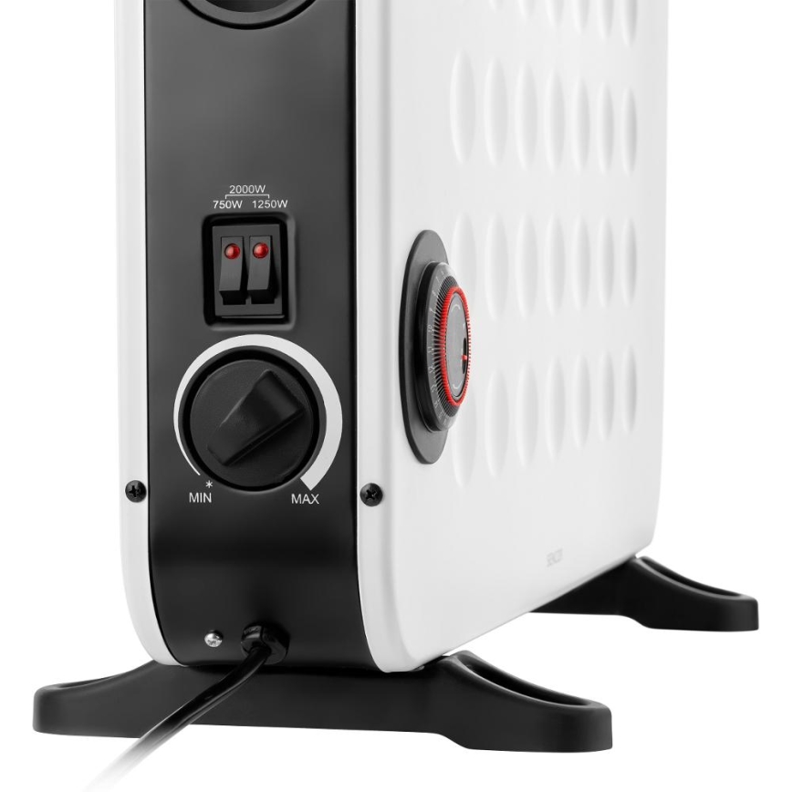 Sencor - Convecteur électrique 750/1250/2000 W avec thermostat