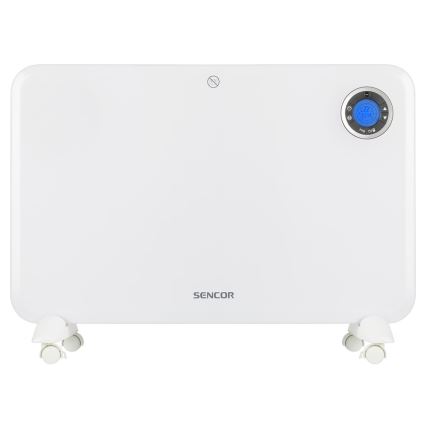 Sencor - Convectieverwarming met LCD display en thermostaat 750W/1500W/230V IP24