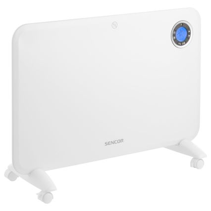 Sencor - Convectieverwarming met LCD display en thermostaat 750W/1500W/230V IP24