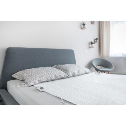 Sencor - Couverture chauffante électrique pour deux personnes 120 W / 230 V 160 x 140 cm